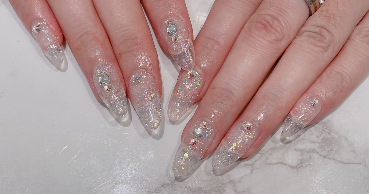 スケルトンスカルプ ラメグラデーション