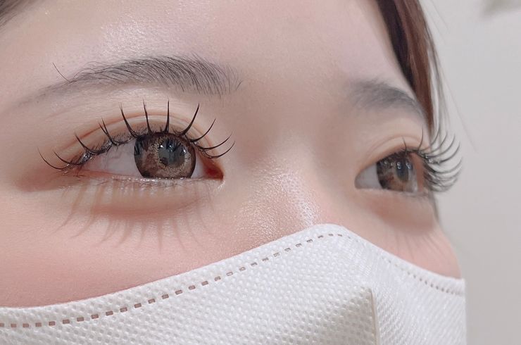 マツエク　新小sincerely ネイルサロン　上手い　取れない　スカルプがうまい