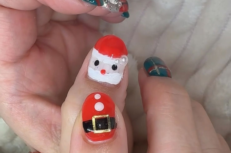 クリスマスネイル