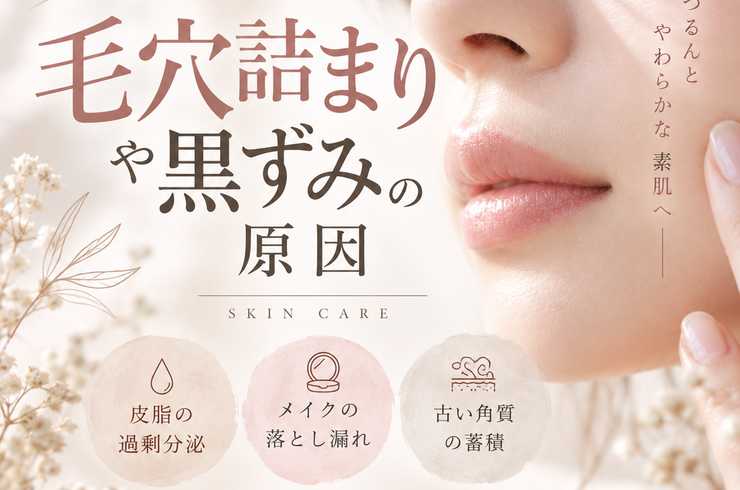 毛穴の詰まりの原意って？